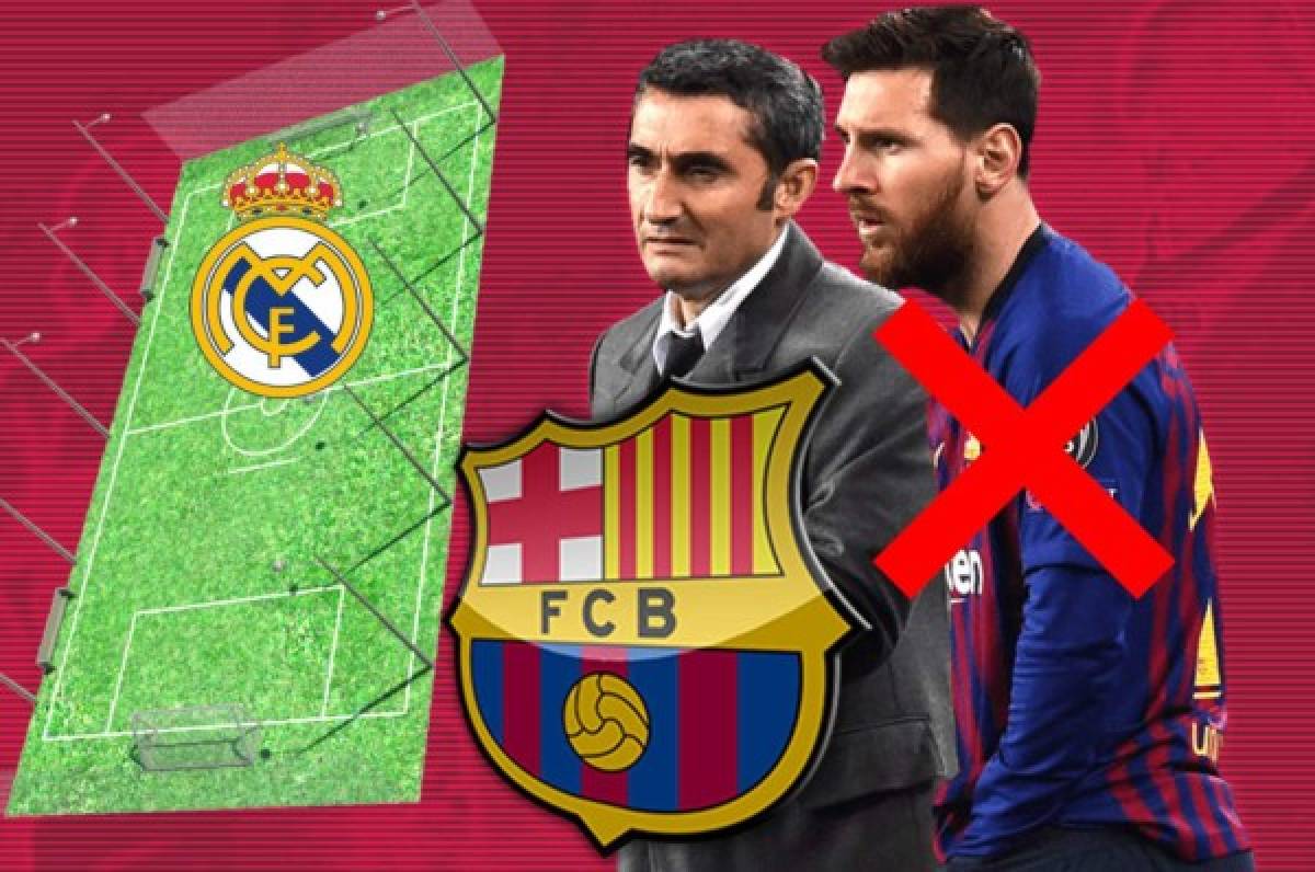 Con la duda de Messi: Así jugaría el Barcelona ante el Real Madrid en el Camp Nou