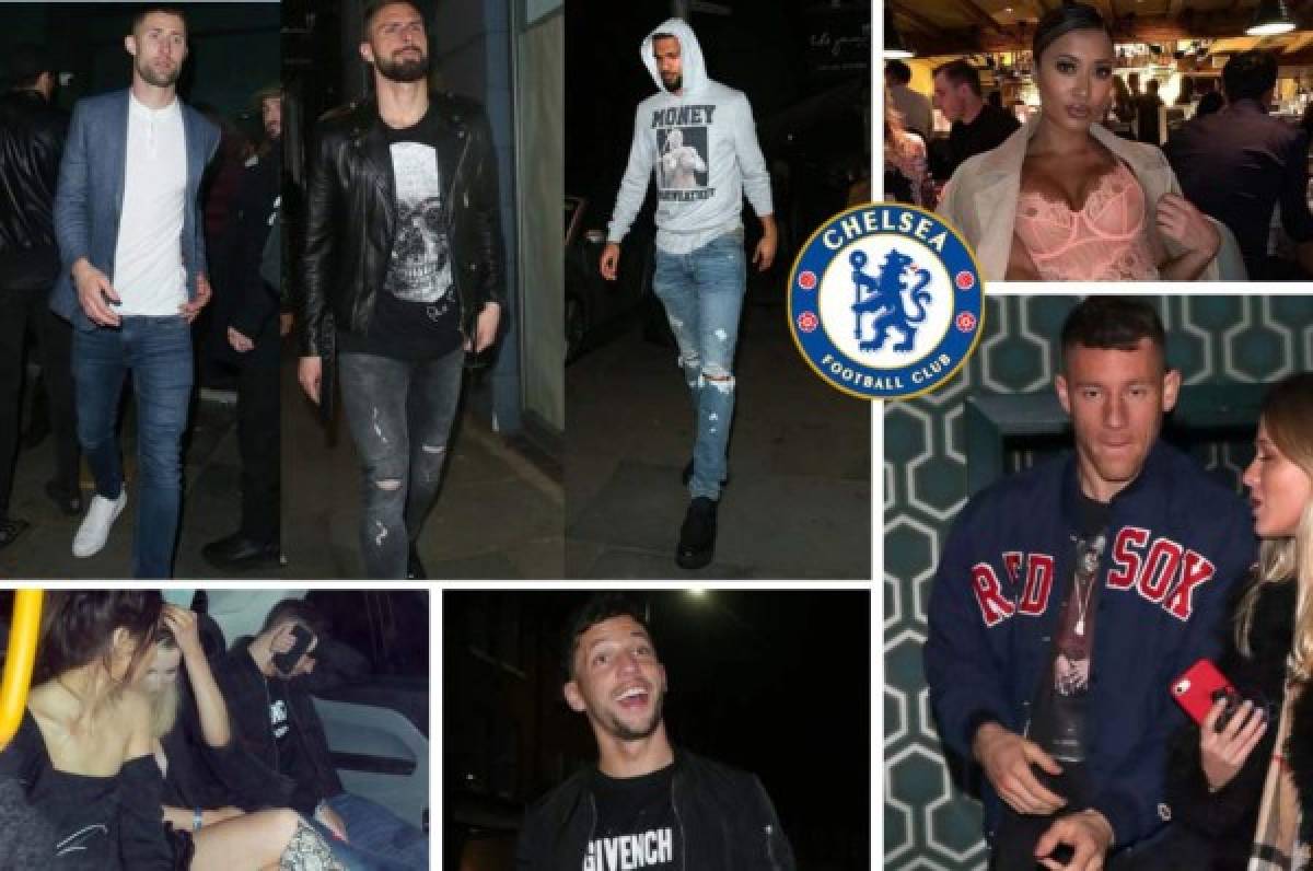La polémica fiesta de los jugadores del Chelsea con dos mujeres misteriosas