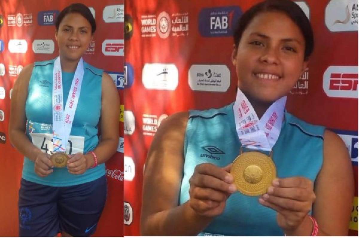 Eufemia Velásquez, atleta hondureña, consigue oro en Olimpiadas Especiales en Abu Dabi