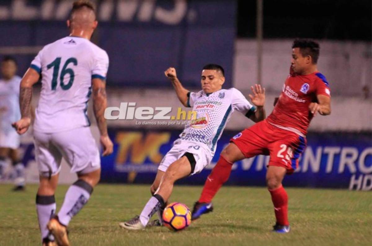 Platense y Olimpia no pasaron del empate 0-0 en el estadio Excélsior. Foto Moisés Valenzuela