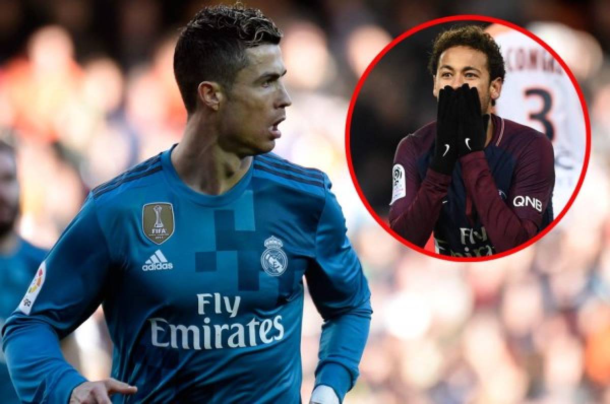 Cristiano Ronaldo se acerca a Neymar entre los futbolistas mejor pagados