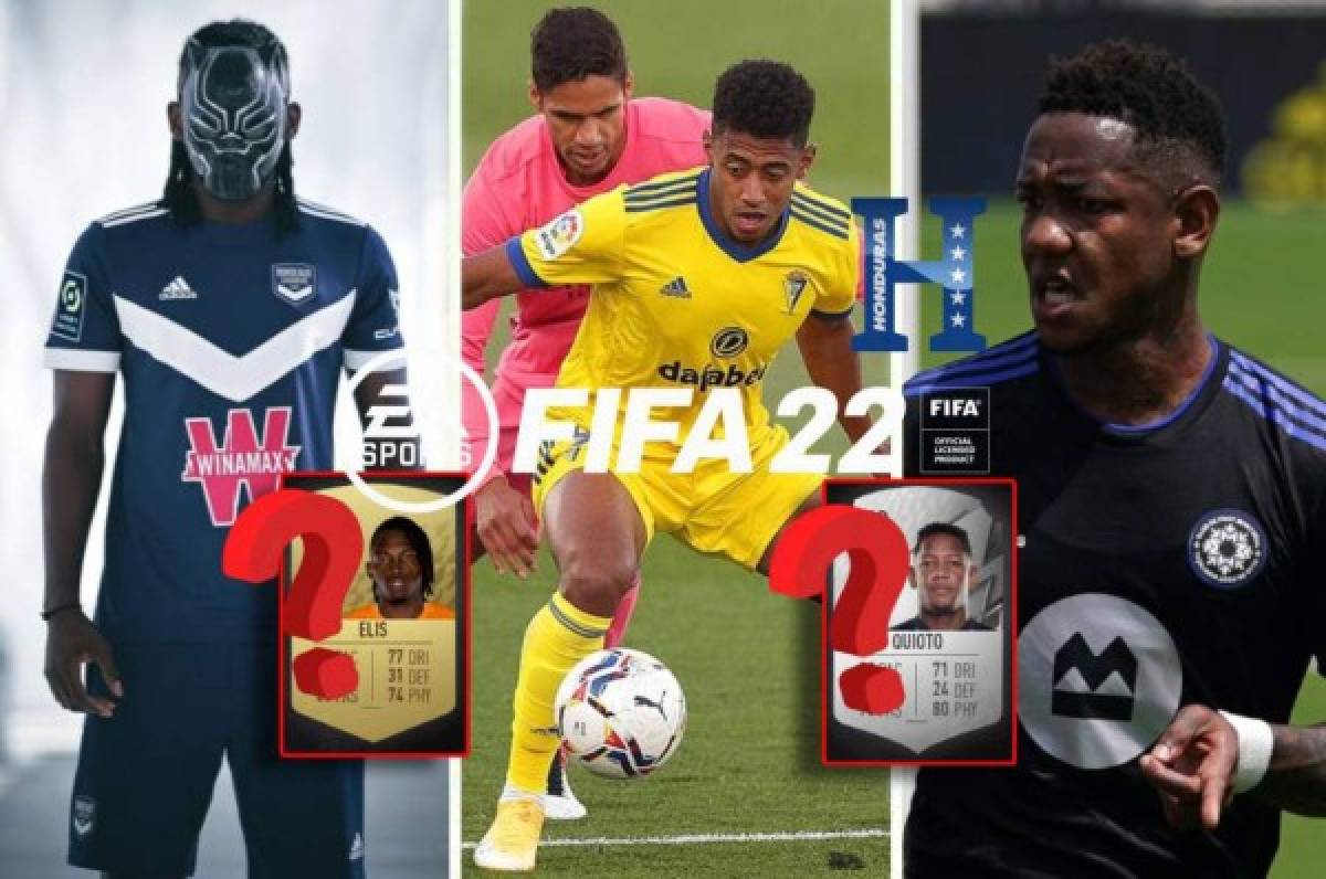 ¿Quién es el mejor? Las valoraciones de los jugadores hondureños en el FIFA 22; Quioto, Choco y Elis en el podio