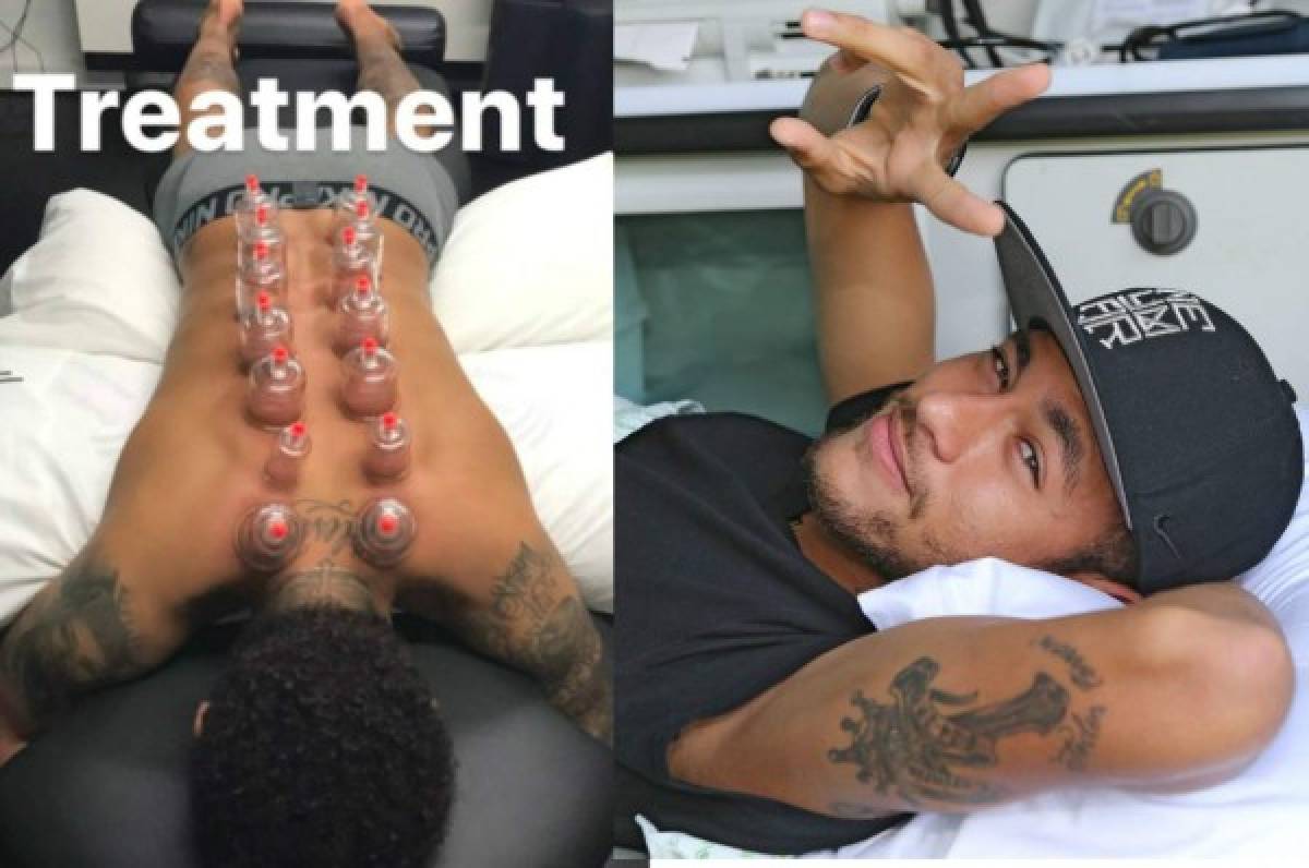 El curioso tratamiento al que se somete de Neymar para recuperarse