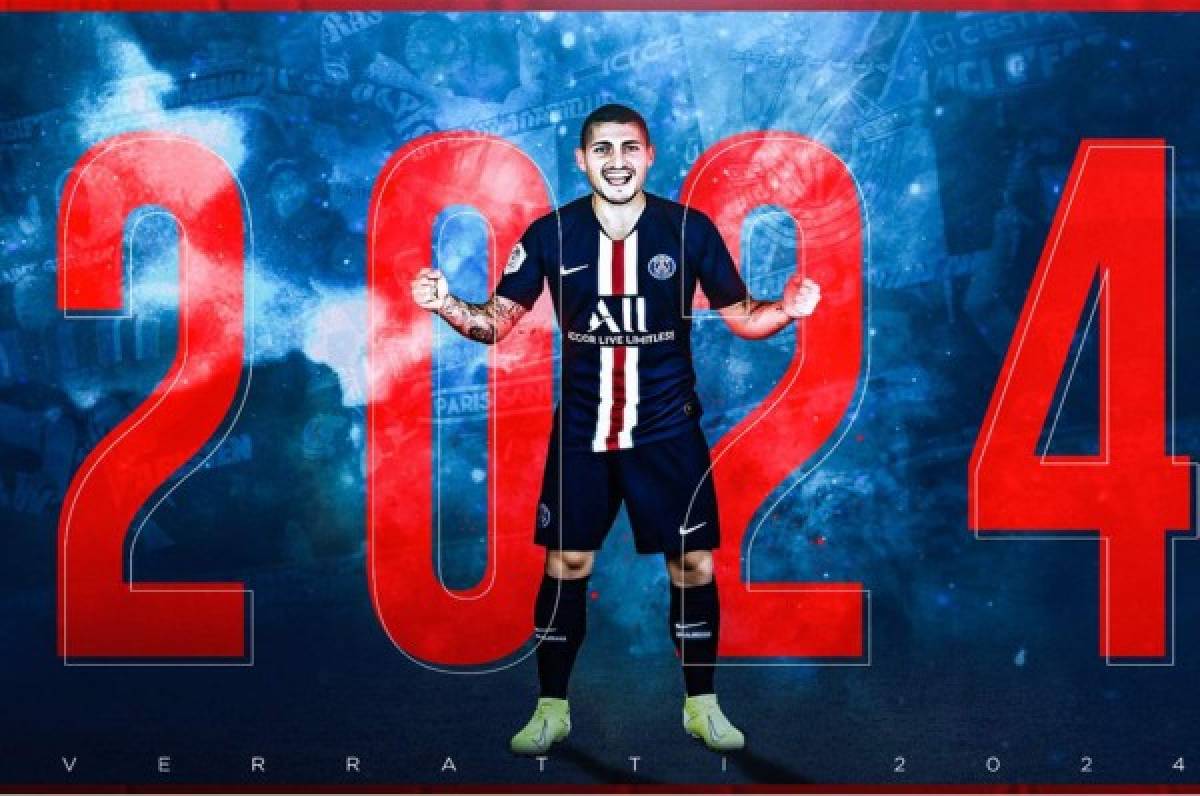 Oficial: Marco Verratti renueva su contrato con el PSG hasta 2024