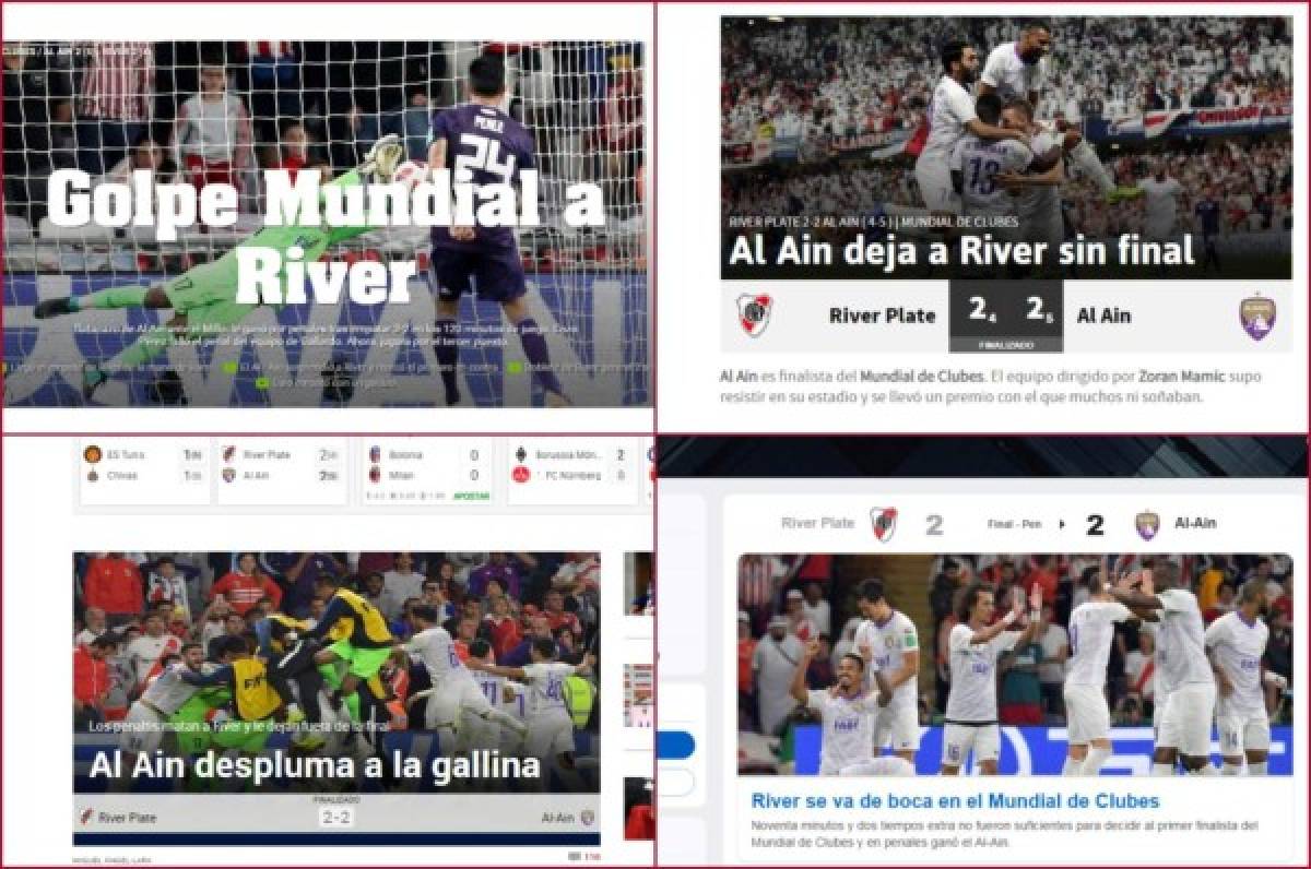 Así titularon los medios internacionales la eliminación de River Plate en el Mundial de Clubes