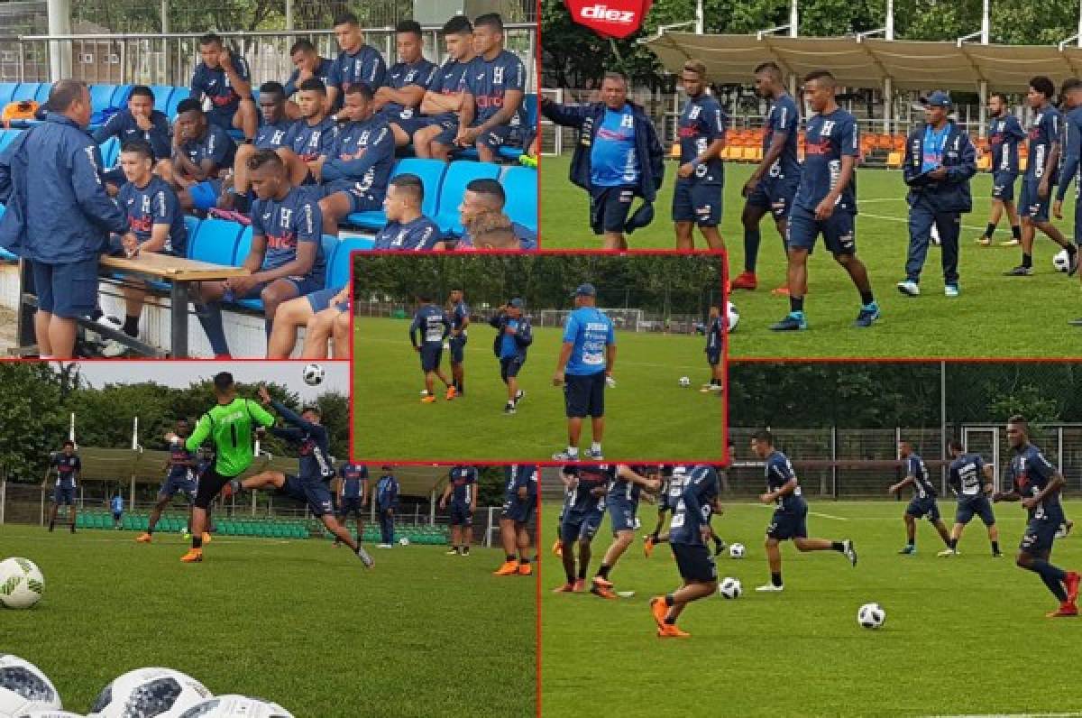 Selección de Honduras realiza su primer entreno en Corea del Sur