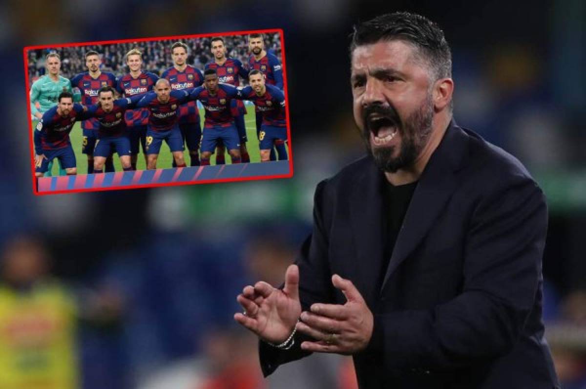 La advertencia de Gattuso al Barcelona tras vencer a la Juventus en la final de la Copa Italia