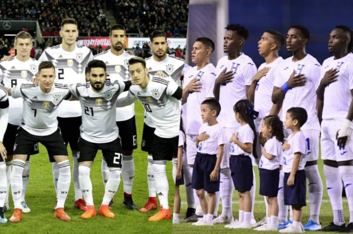 Selección de Alemania reta en redes sociales a la Selección de Honduras