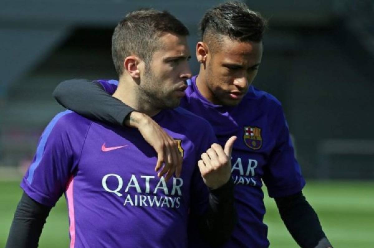 Jordi Alba: ''Neymar seguirá en el Barca hasta que no se diga lo contrario''