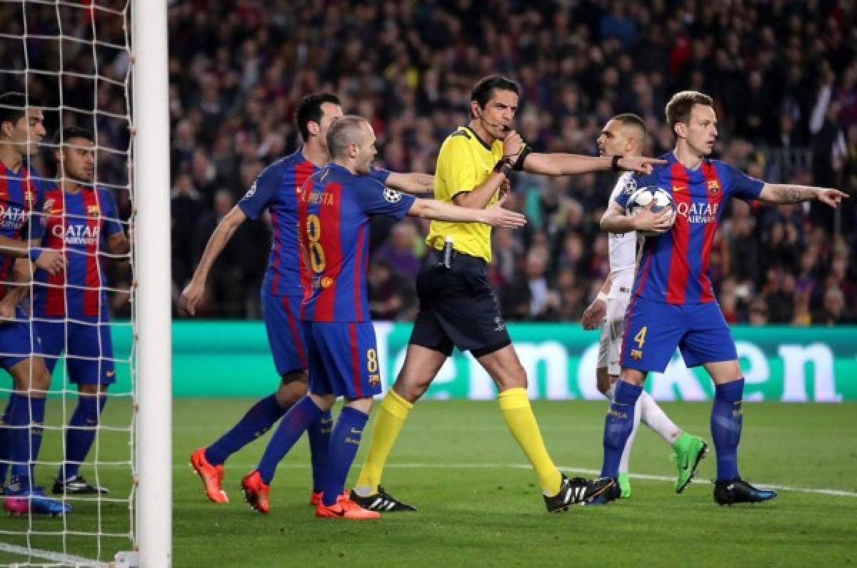 UEFA no sancionará al árbitro del polémico Barcelona-PSG