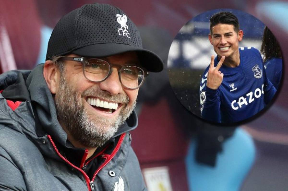 Klopp desvela cómo fue su reacción cuando James Rodríguez llegó a la Premier League