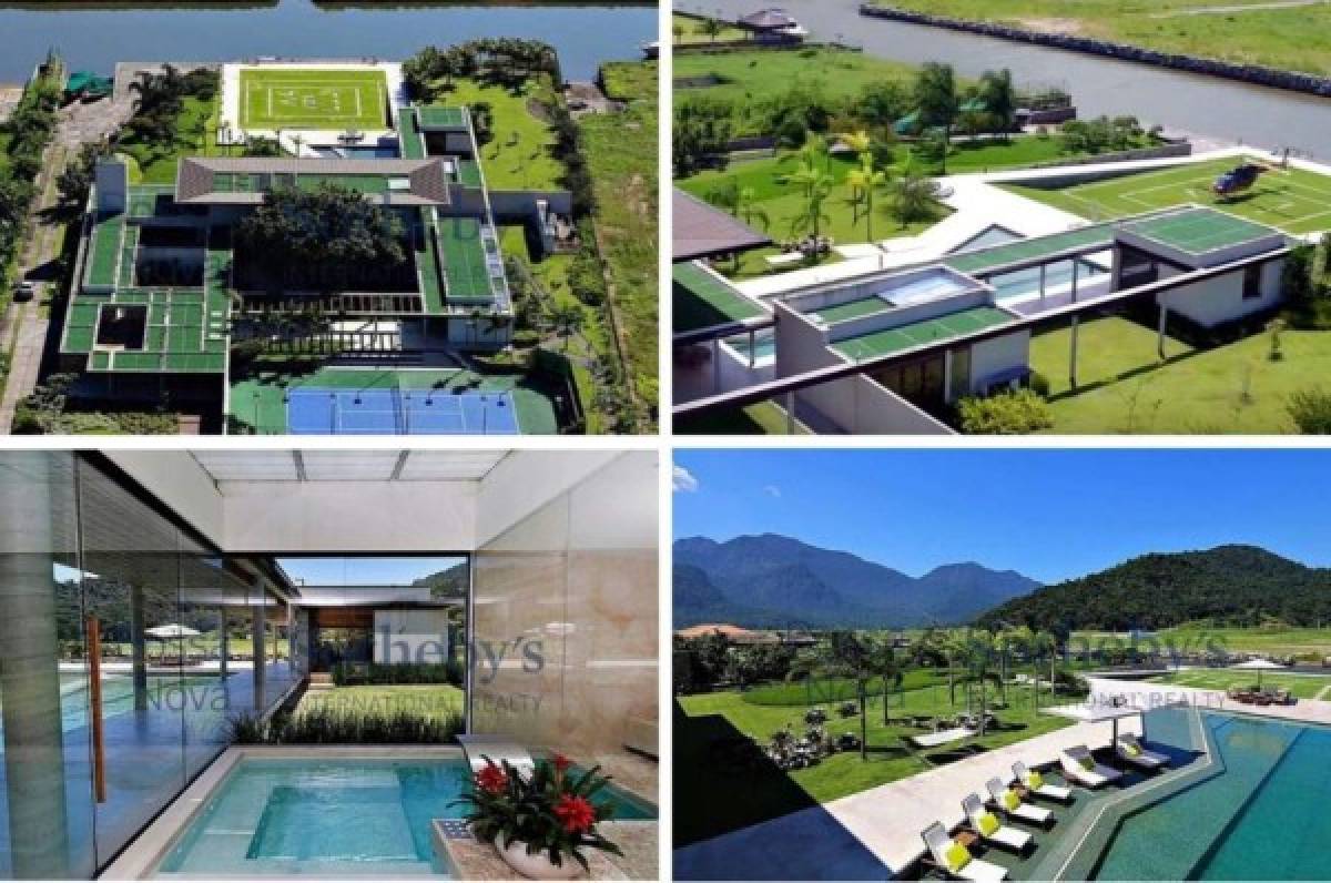 Hasta con un helipuerto: La paradisíaca mansión en la que Neymar se aisla del coronavirus