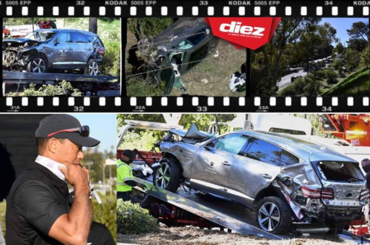 Tiger Woods: Imágenes impactantes de su accidente y rescate en Los Ángeles, Estados Unidos