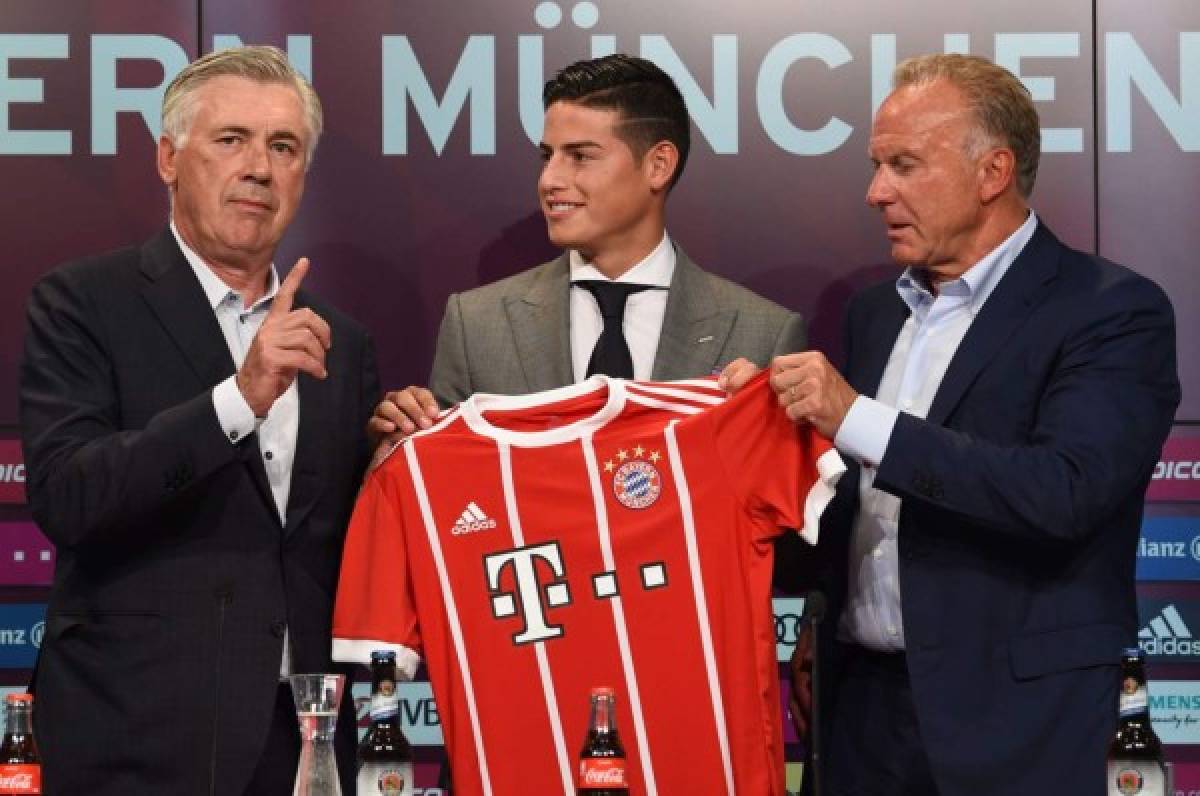 James Rodríguez es presentado en el Bayern Munich y usará la camisa 11