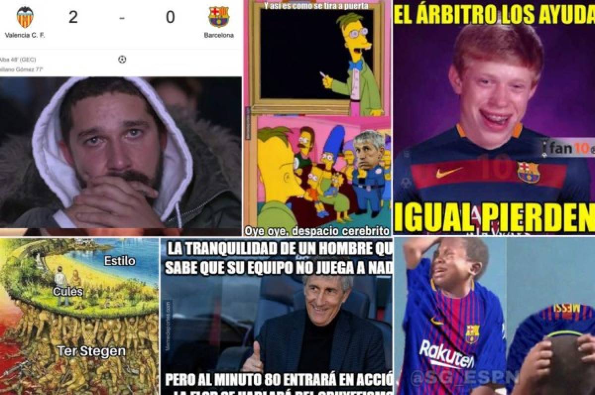 Los memes masacran al Barcelona tras caer contra Valencia en la Liga Española