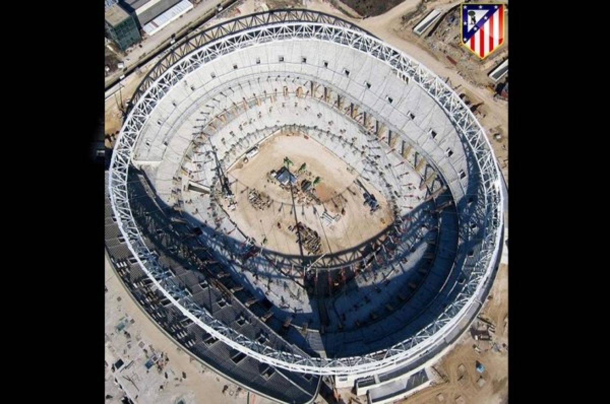 ¡BELLEZA! Así marcha la construcción del nuevo estadio del Atlético de Madrid