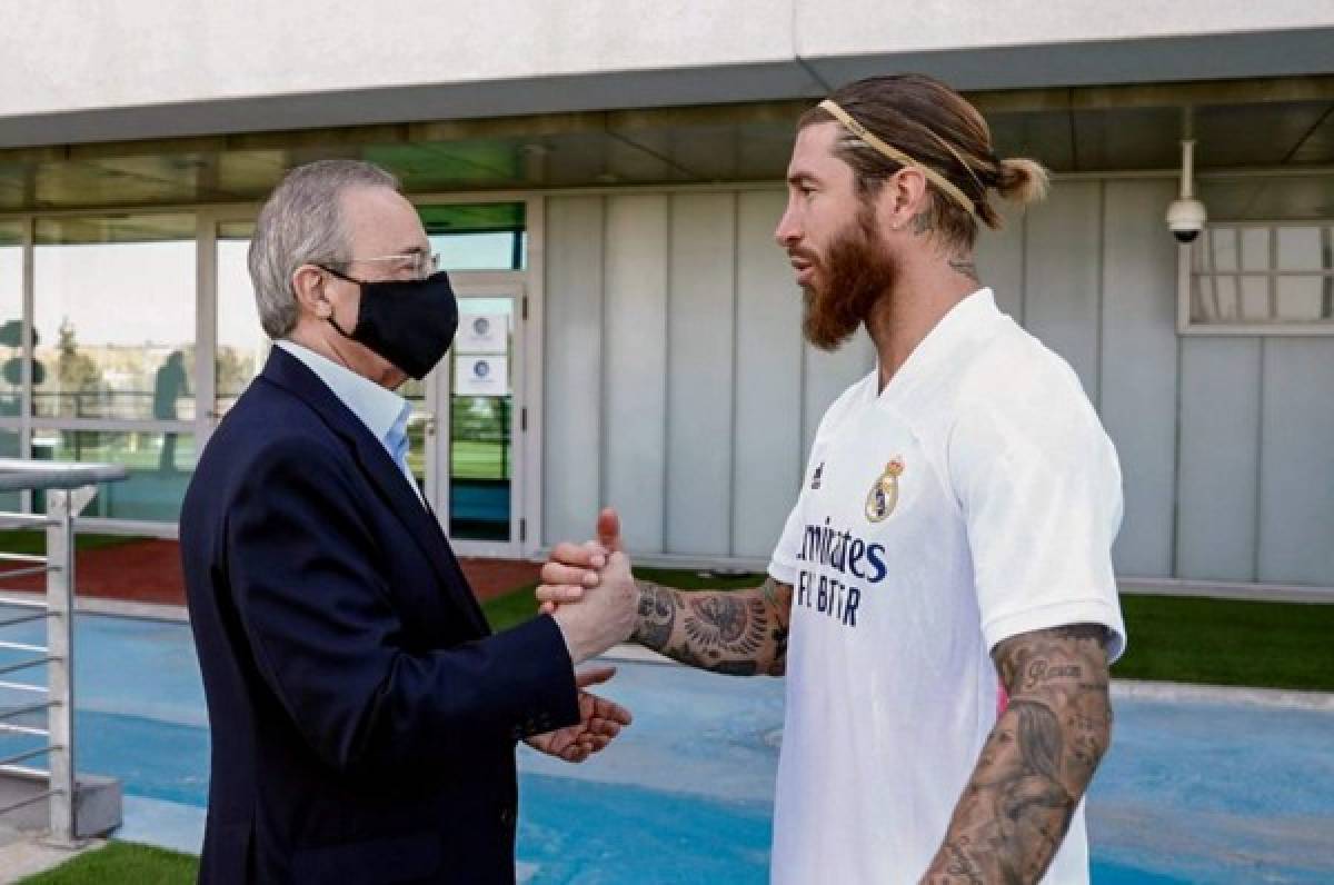 Revelan la llamada de Florentino Pérez a Sergio Ramos para que continúe en el Real Madrid