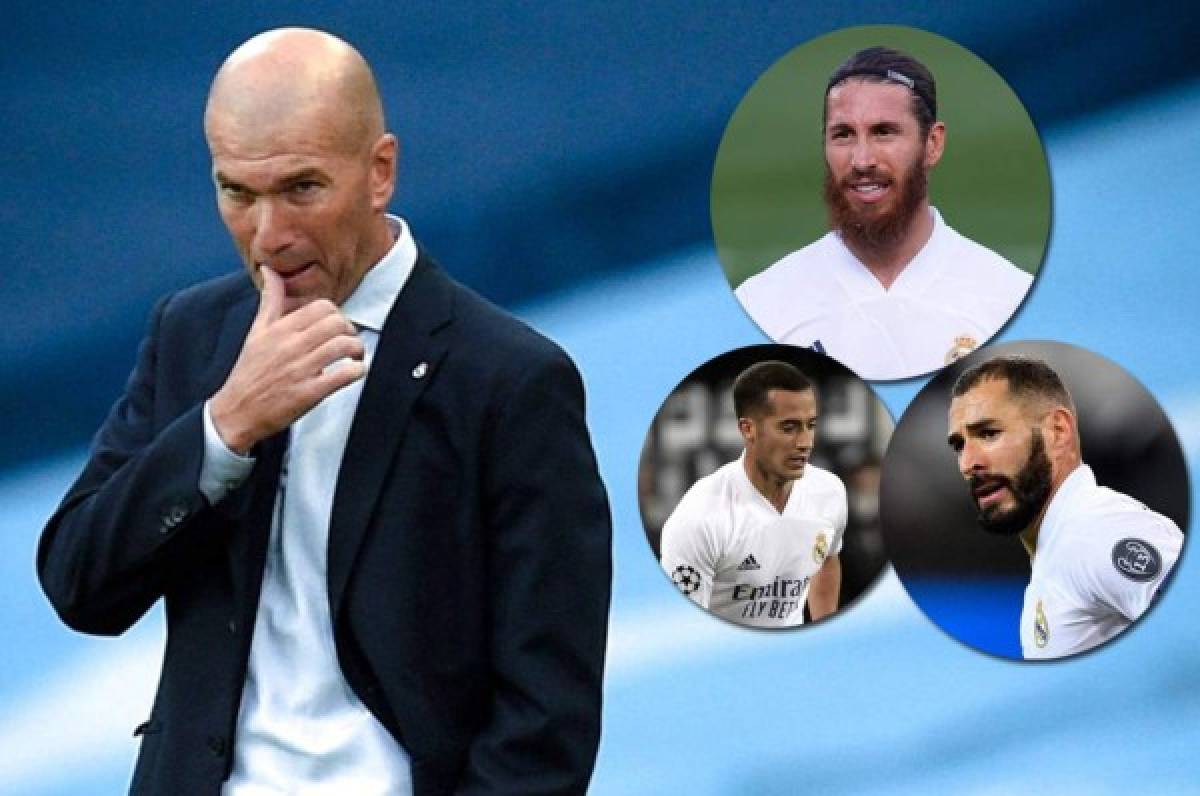 Zidane habla del problema de Benzema y del futuro de Ramos y Lucas Vázquez
