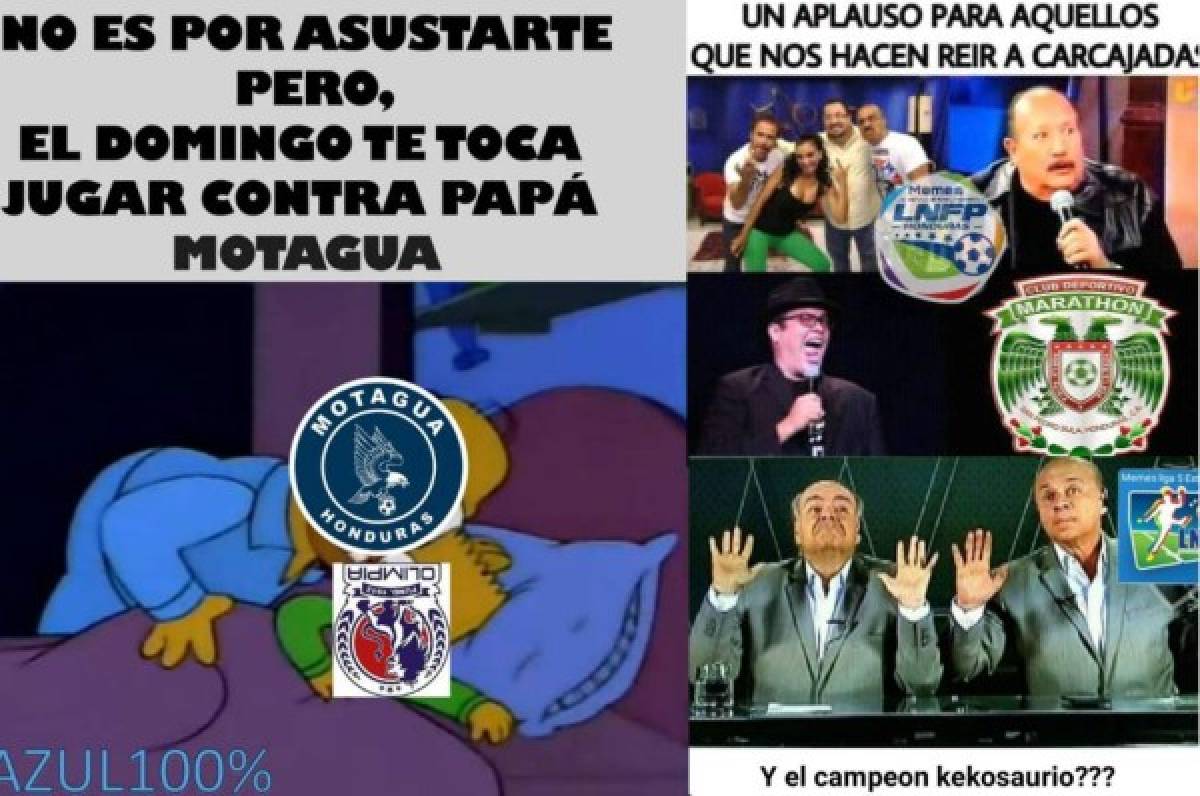 Los memes calientan los clásicos Olimpia-Motagua y Real España-Marathón