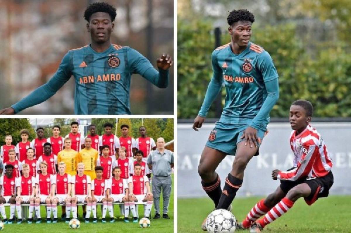 El increíble físico de David Easmon, la joya del Ajax de 14 años que mide 1.90 metros