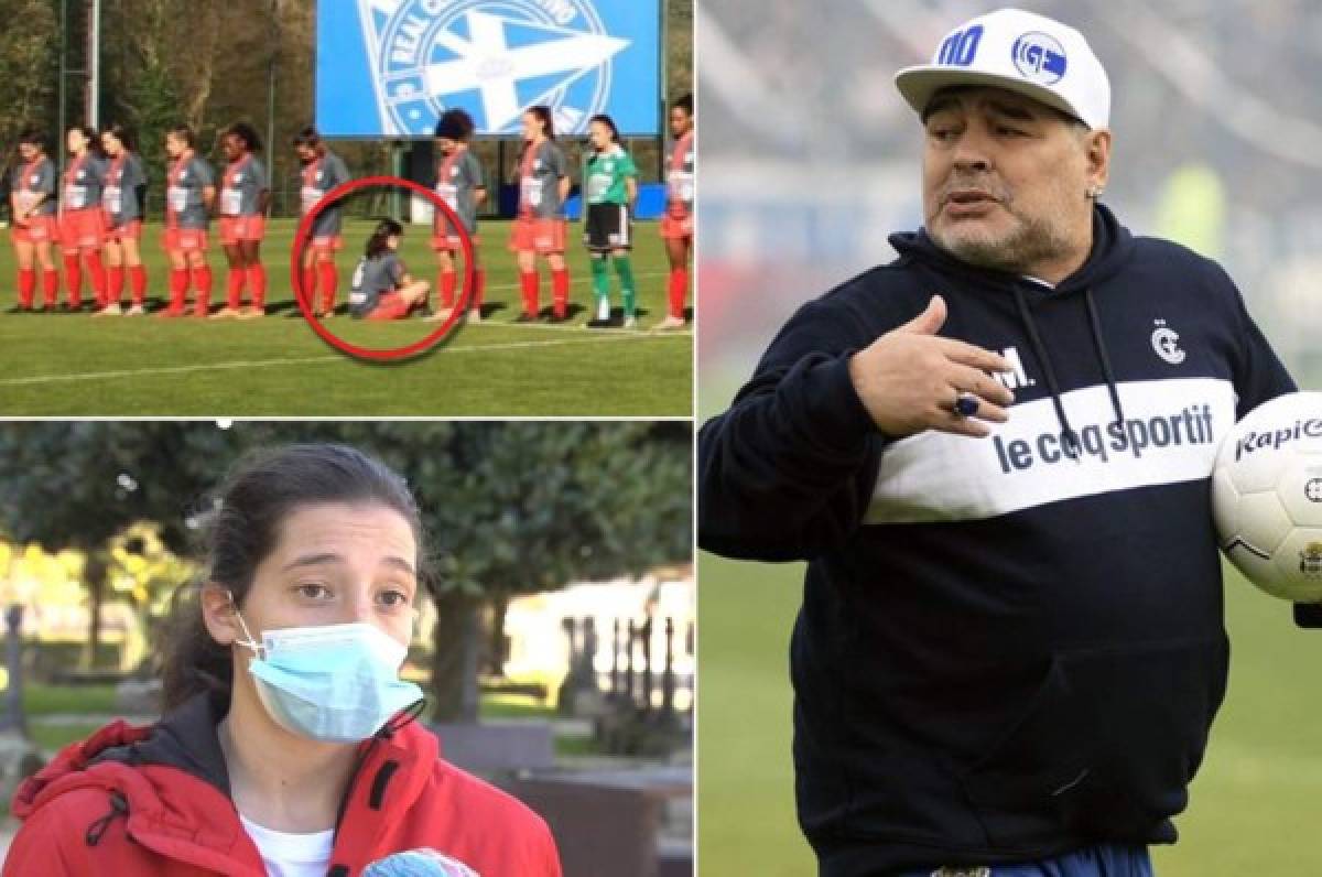 ''Me amenazan con partirme las piernas'': así vive ahora la futbolista que se negó a homenajear a Maradona