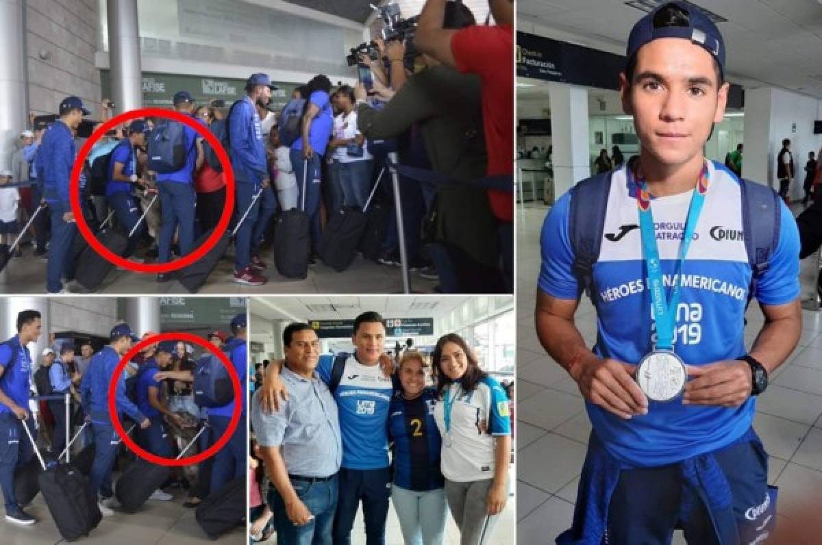 FOTOS: Familiares, novias y hasta un perro, así recibieron a la Sub-23 de Honduras