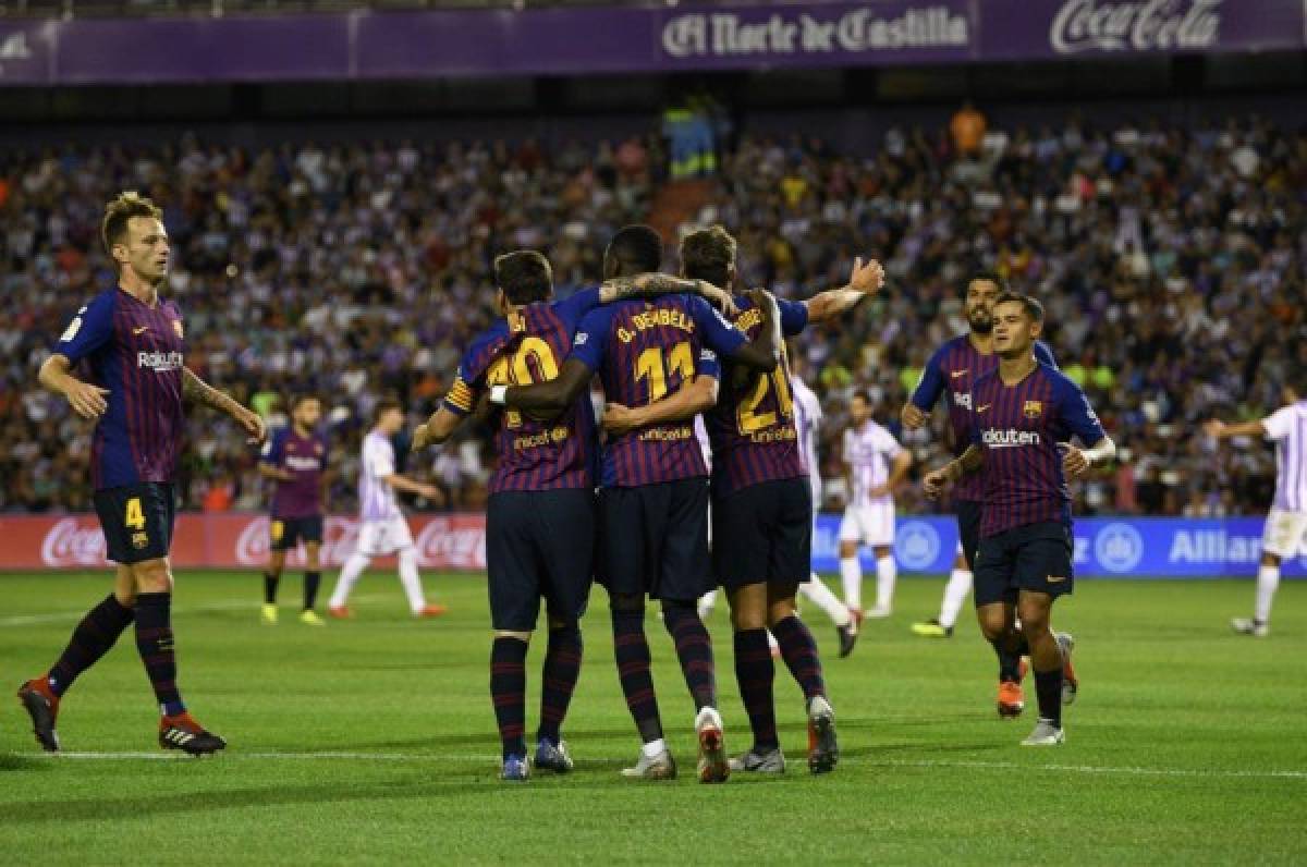 Barcelona derrota al Valladolid que sufrió gol anulado por el VAR