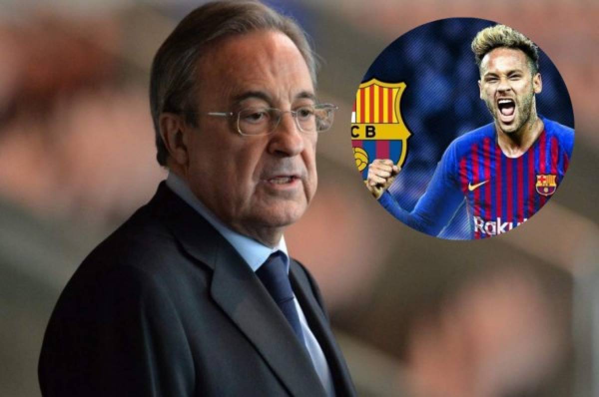 Florentino Pérez y el Real Madrid están al acecho de Neymar, según Sport