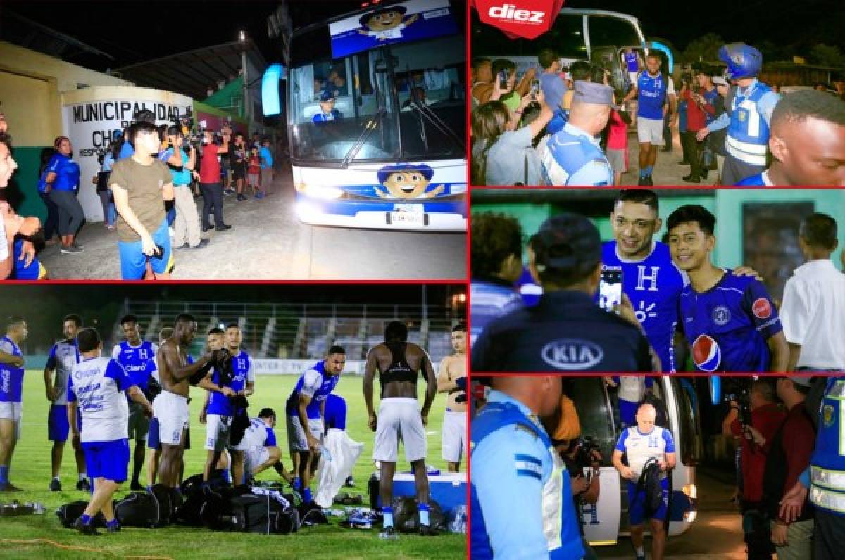 ¡Ambientazo! Choloma se alegró con la llegada de la Selección de Honduras
