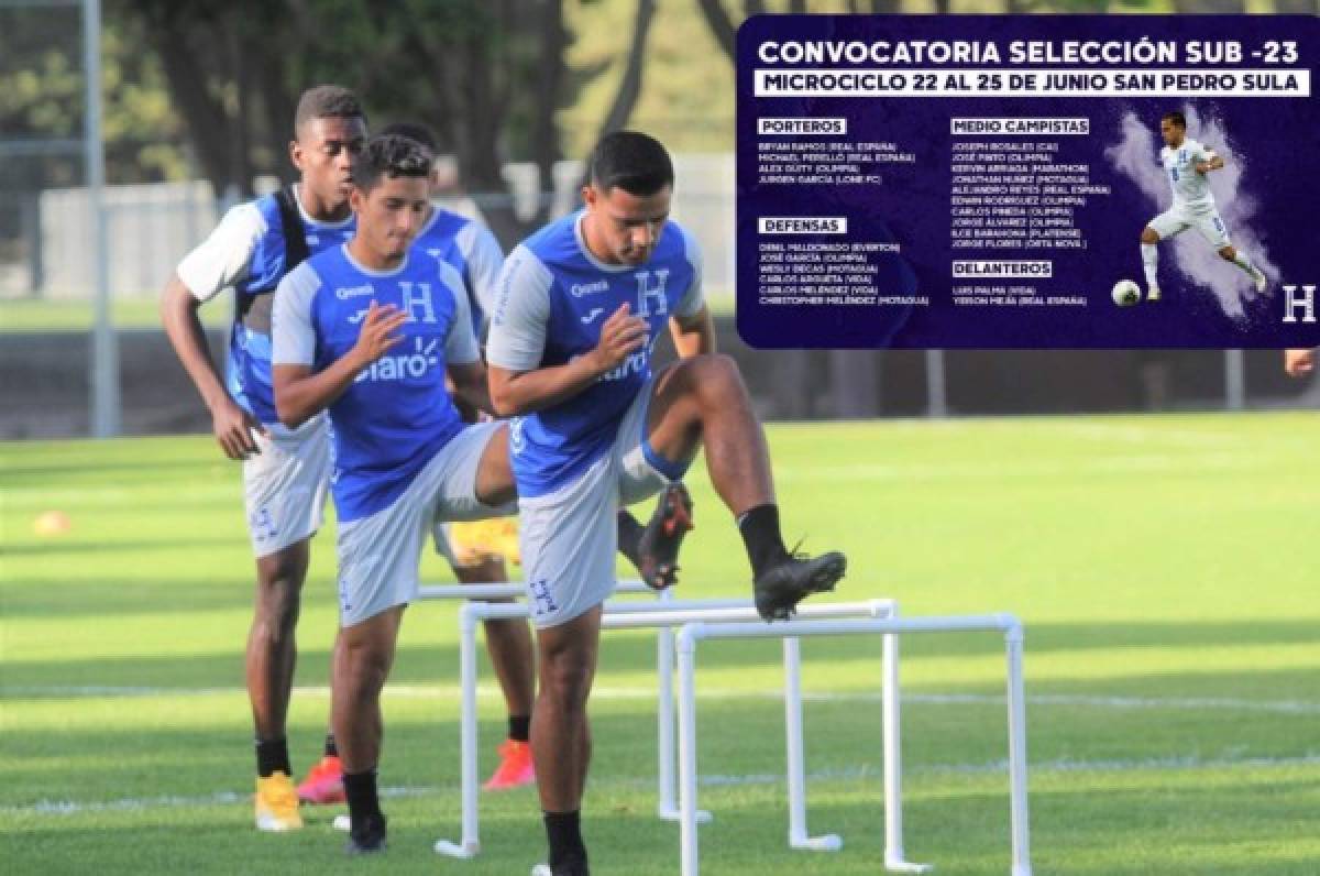 Con nuevas sorpresas: Selección Sub-23 de Honduras anuncia nuevo microciclo en San Pedro Sula