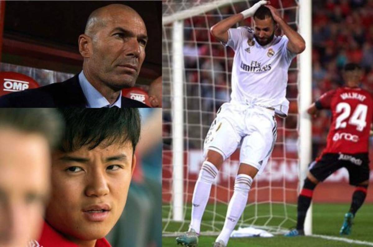 La expectación por Kubo, la seriedad de Zidane y la visita sorpresa en la derrota del Madrid ante Mallorca  