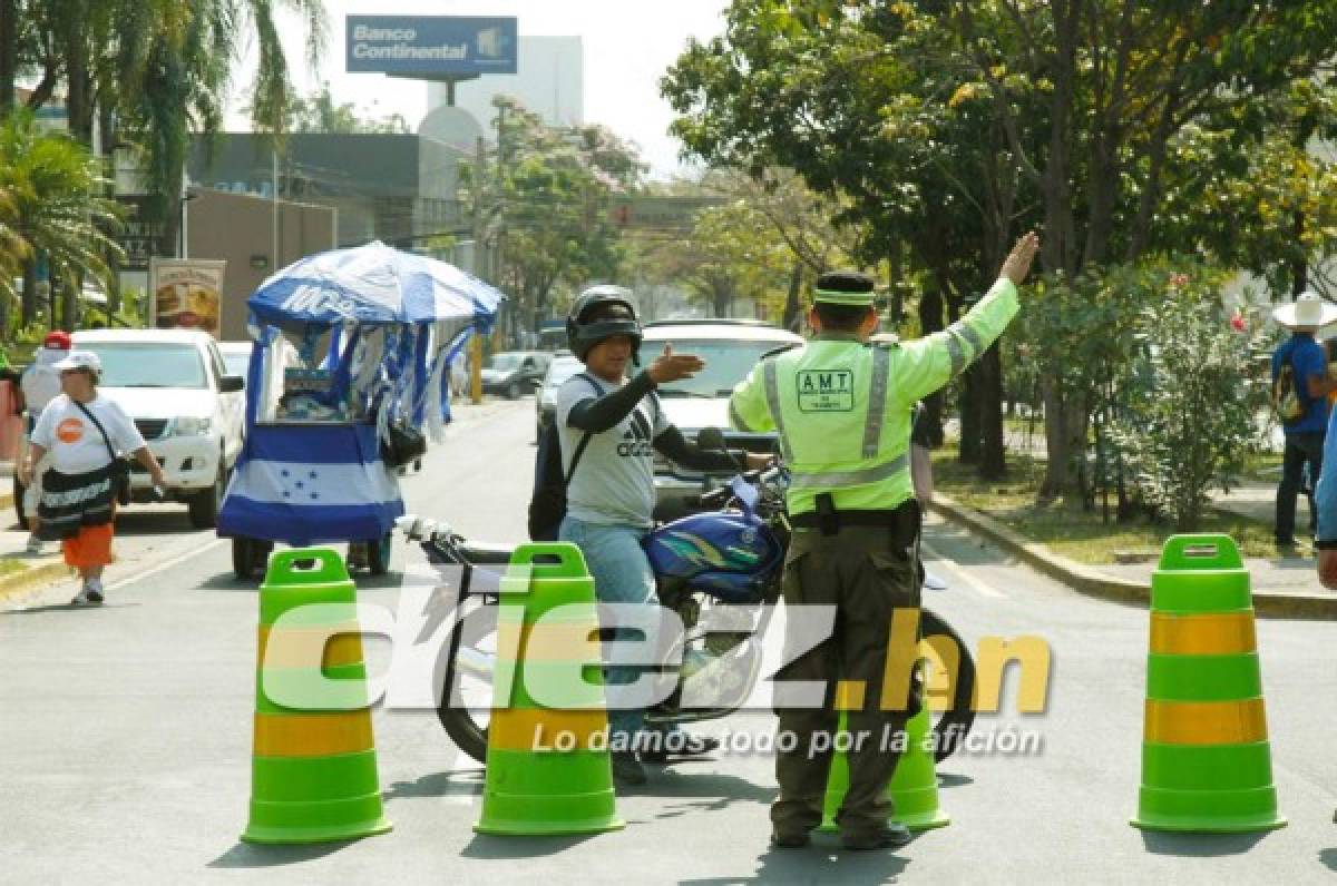 Así luce San Pedro Sula a horas previas de Honduras - Costa Rica