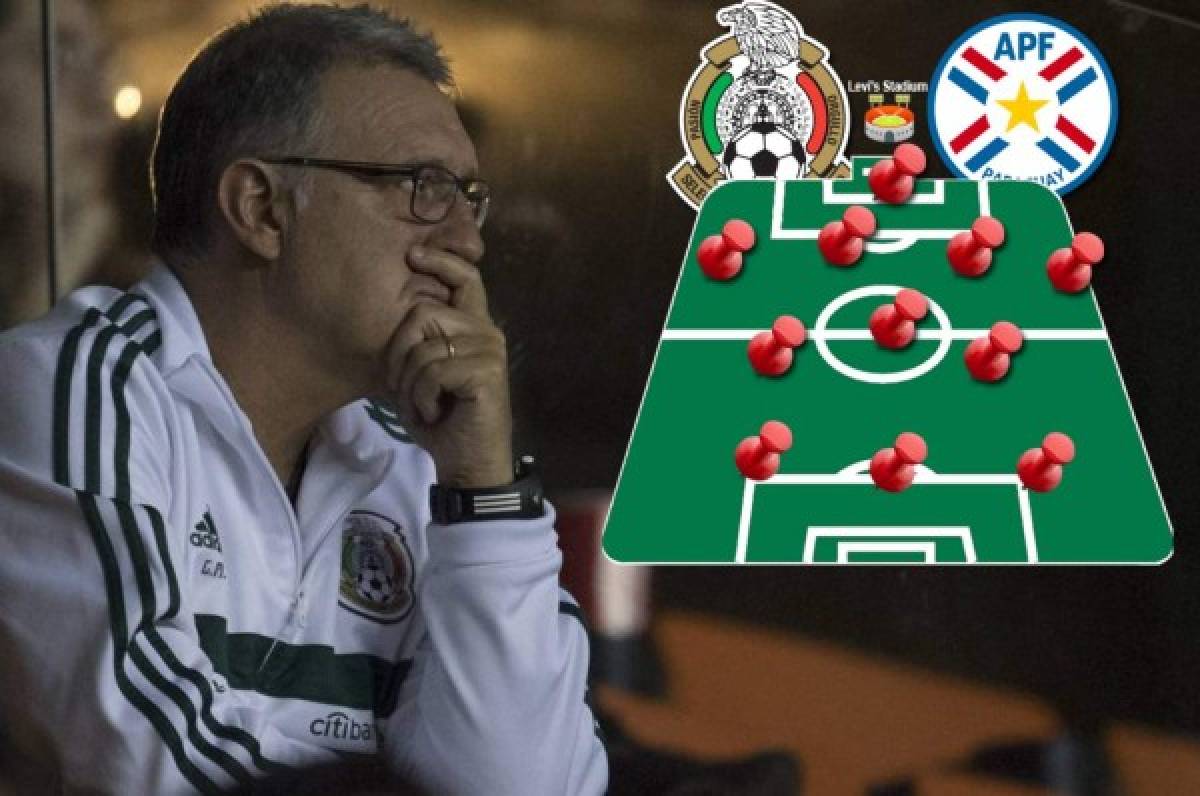 ¡Con 11 cambios! El equipo titular que presentaría México ante Paraguay