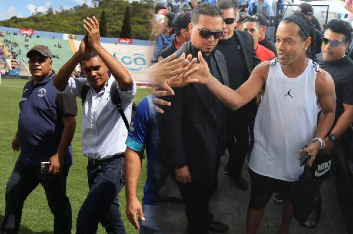 Un 11 titular de Motagua para la historia; Amado Guevara y Ronaldinho juntos
