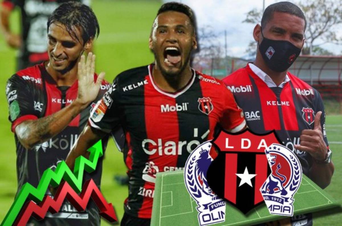 ¿Y Alex López? El poderoso y explosivo 11 del Alajuelense para echar a Olimpia de la Liga Concacaf