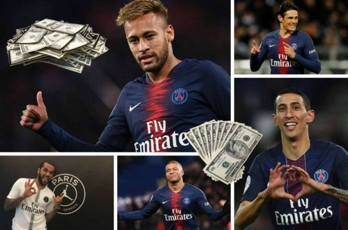 Revelado: Los exorbitantes salarios de los jugadores del PSG, lo de Neymar es increíble