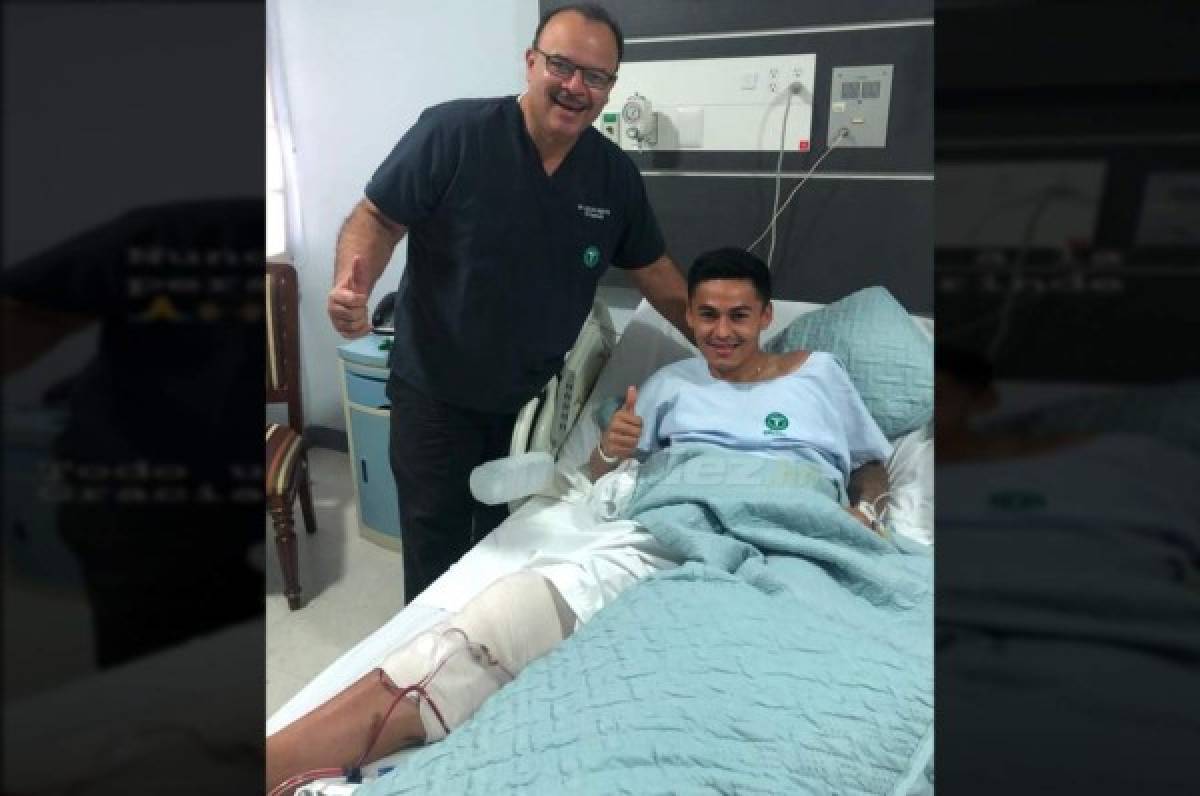 Andy Najar fue operado de su rodilla en San Pedro Sula y estará seis meses fuera