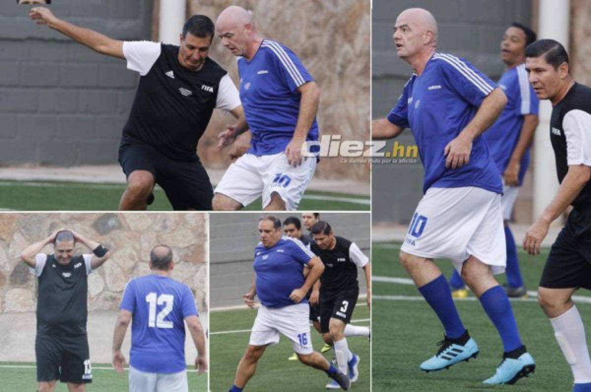 FOTOS: El partido que tuvo Gianni Infantino y Victor Montagliani en Honduras