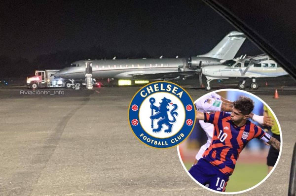 Directo a Londres: Chelsea envió lujoso avión para recoger a Christian Pulisic a San Pedro Sula  