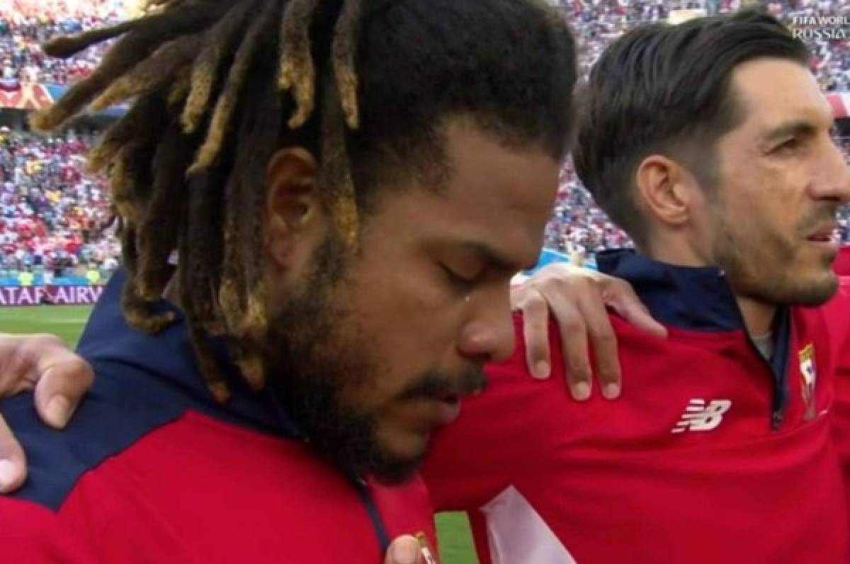 Román Torres se rompe en llanto al debutar en el Mundial de Rusia con Panamá