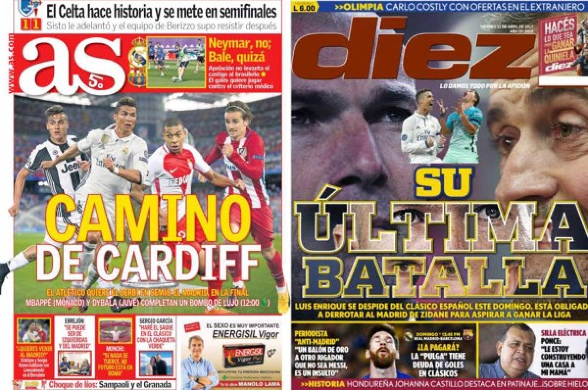 Portadas de hoy: Luis Enrique obligado a ganar su último clásico