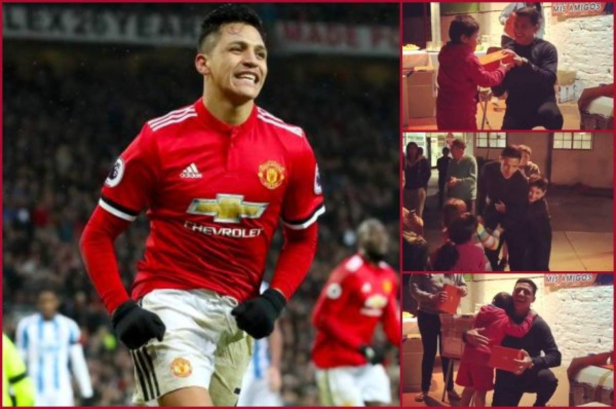 Alexis Sánchez visita orfanato en Chile y dona regalos a niños