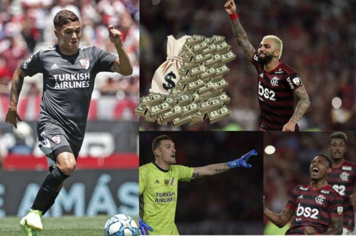 River Plate-Flamengo: Los futbolistas más caros de los finalistas de la Copa Libertadores   