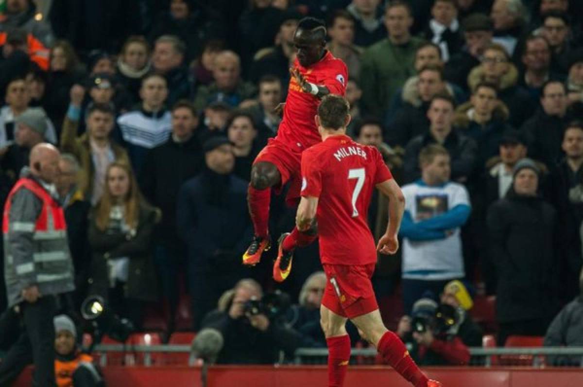 Sadio Mané le dio el triunfo al Liverpool en 138 segundos frente a Tottenham