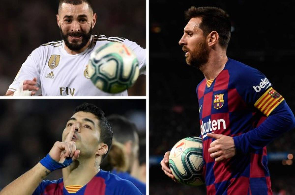 Tabla de goleadores en España: Lionel Messi fulmina a Benzema y Suárez se acerca