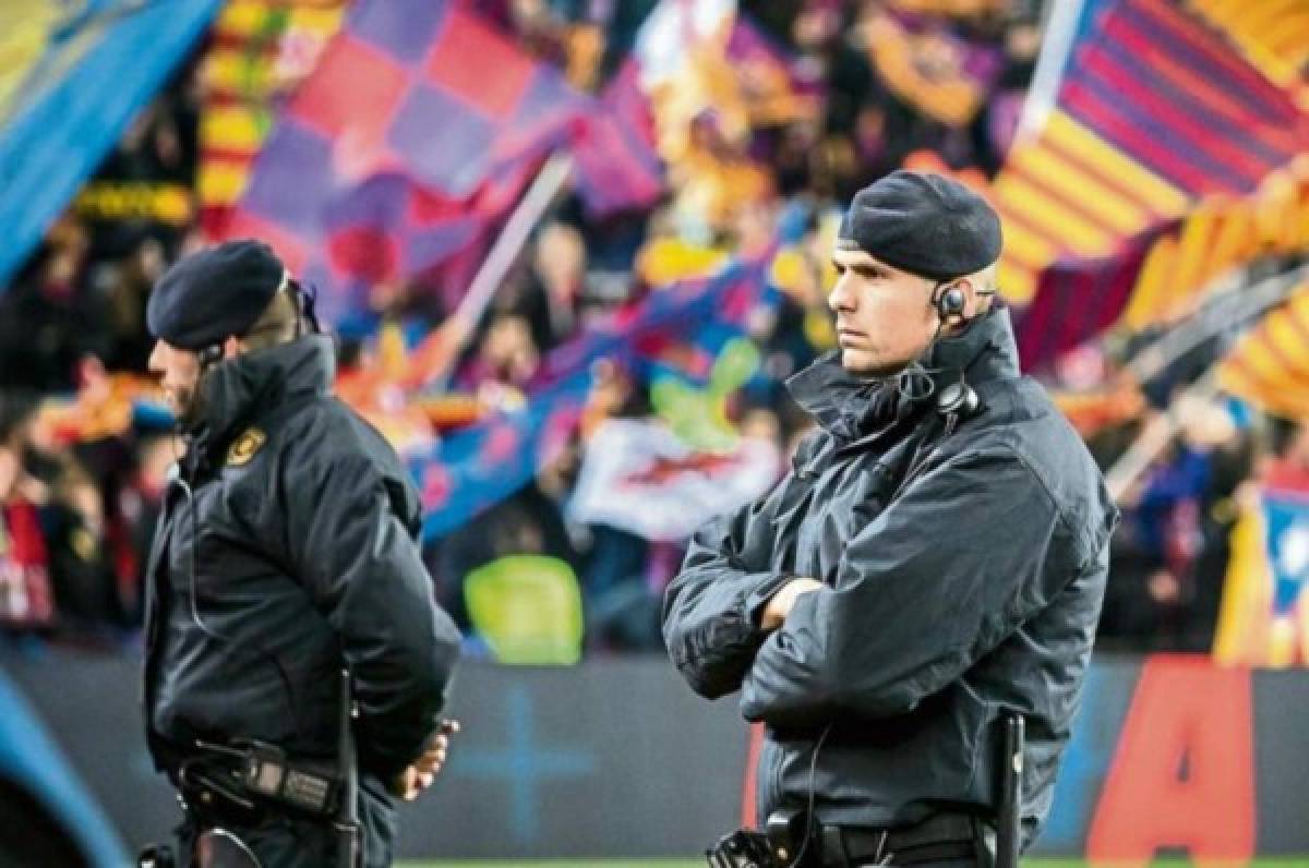 Barcelona-Real Madrid: Tres mil efectivos de seguridad protegeran el Clásico en el Camp Nou