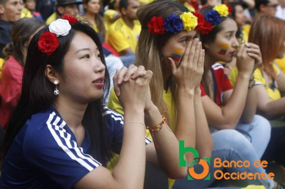El ambiente durante el partido Colombia vs Japón, los cafeteros sufrieron en su debut