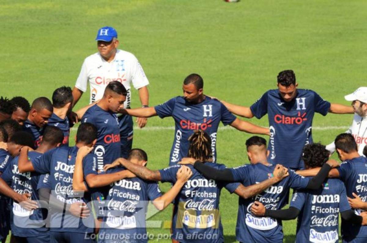 La Selección de Honduras trabaja en la ciudad de Comayagua pensando en los partidos contra México y Panamá por las eliminatorias. Foto Juan Salgado