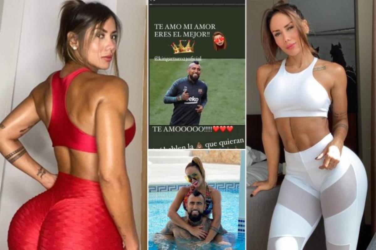 La hermosa novia de Vidal explota tras el 8-2 del Bayern Múnich y sale en defensa de su pareja