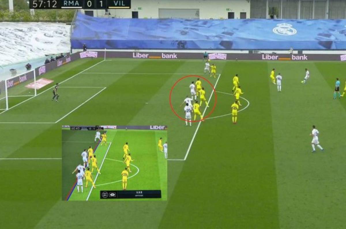 ¿Era offside? El gol invalidado a Benzema ante Villarreal por posición adelantada milimétrica de su hombro